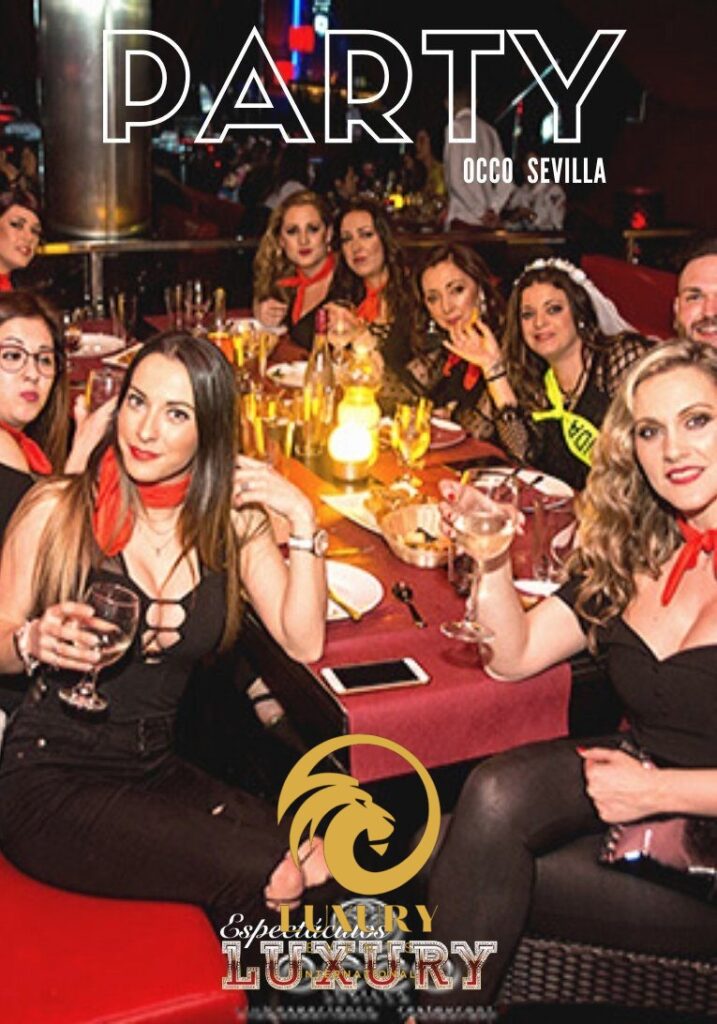 Stripper in Seville — Sexy Waitresses & Private Shows | Team Seville VIP 12 Hen Dinner · Sala Occo Seville