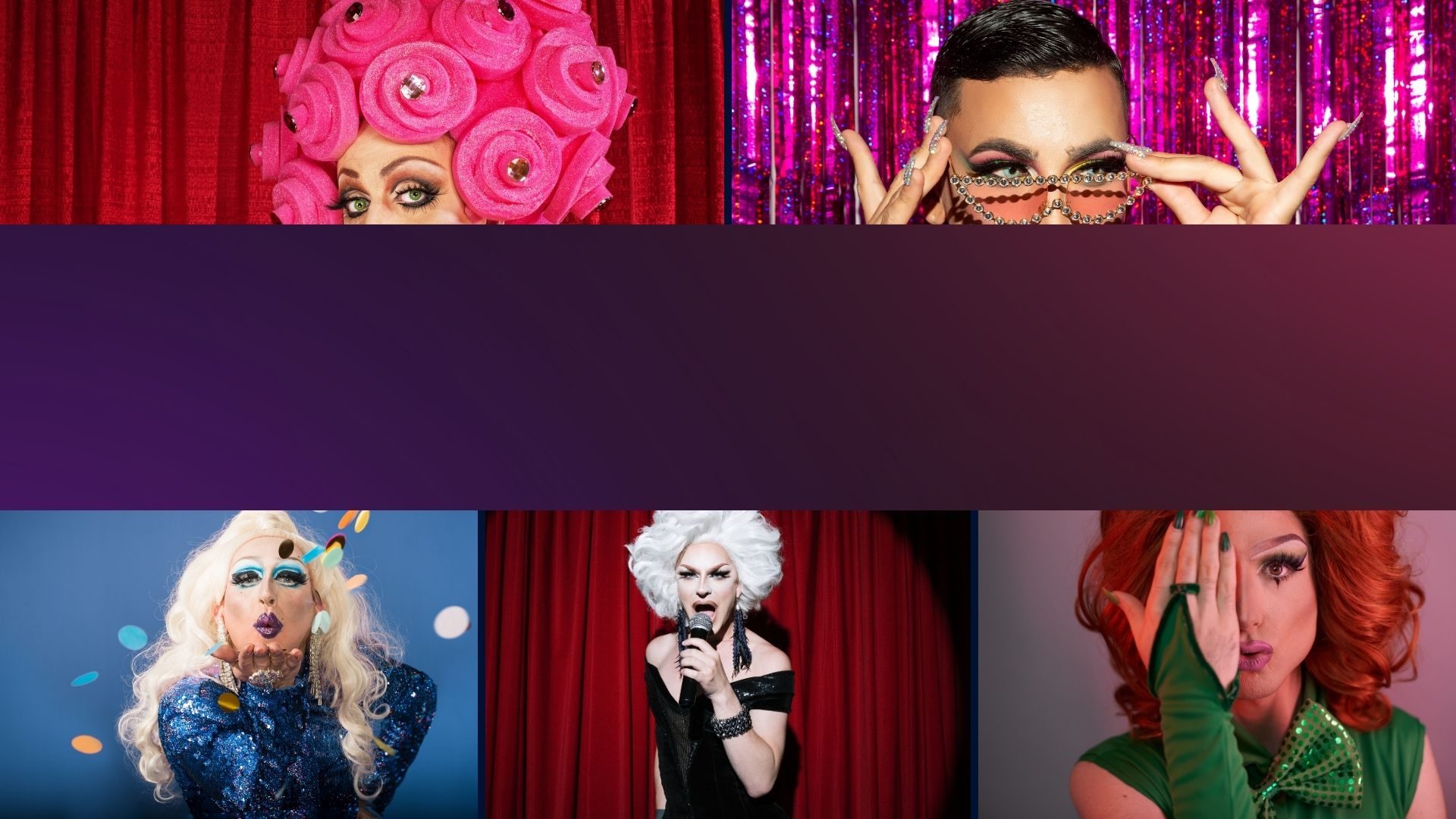 Drag queen actuando en fiesta en Conil