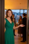 Sara, hostess en Bilbao dando la bienvenida en evento privado de gala | Espectáculos Luxury